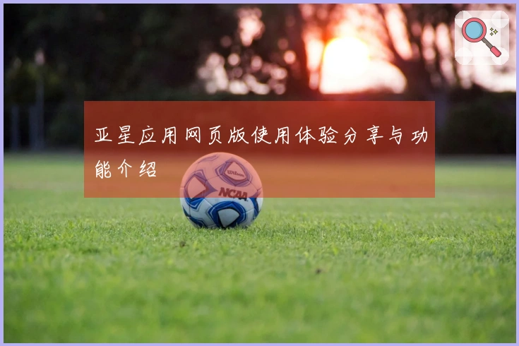亚星应用网页版使用体验分享与功能介绍
